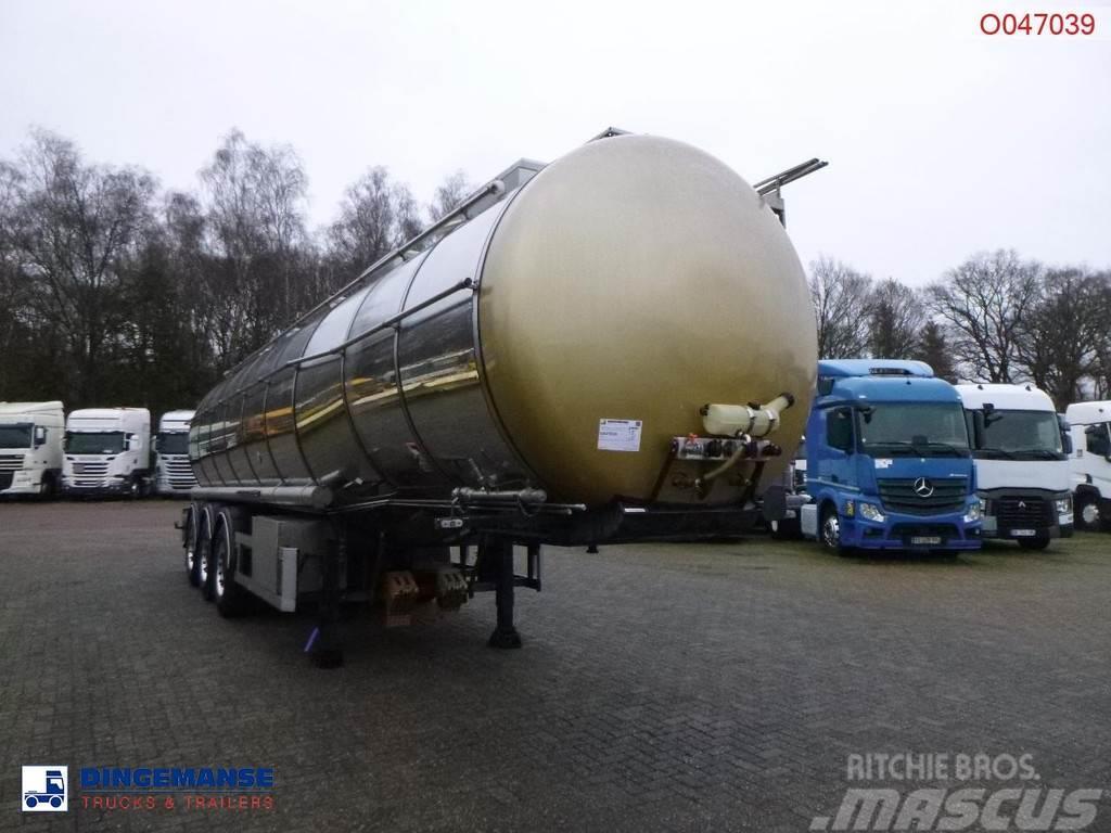 Dijkstra Chemical tank inox L4BH 37.5 m3 / 1 comp Semi-trailer med Tank