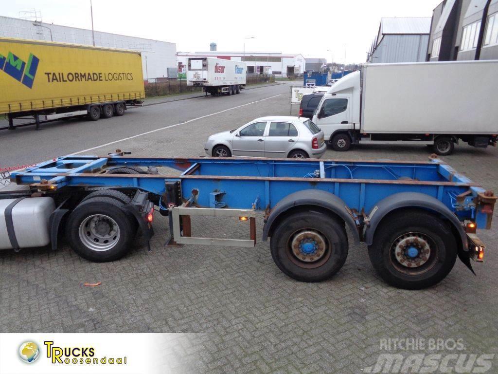 Renders Euro 700 + 2 Axle Semi-trailer med containerramme