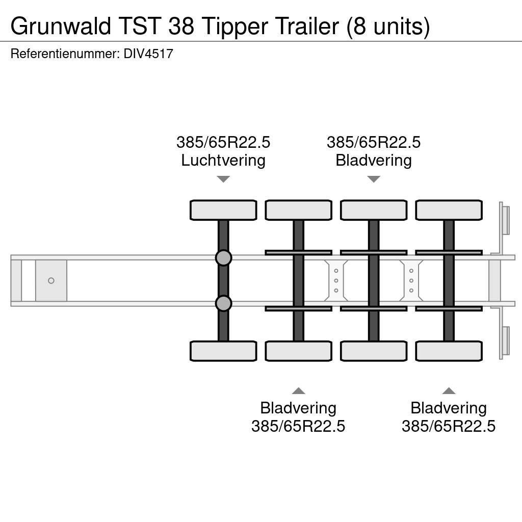 Grunwald TST 38 Tipper Trailer (8 units) Semi-trailer med tip