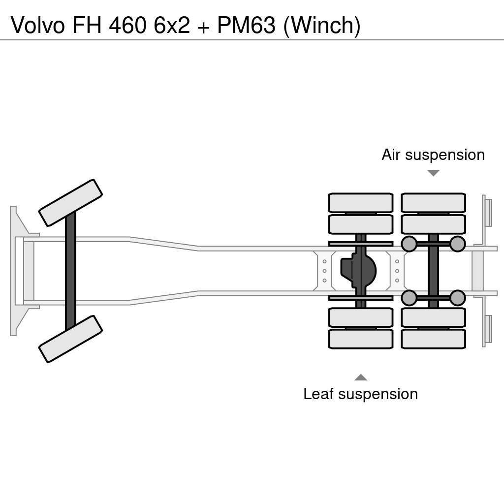 Volvo FH 460 6x2 + PM63 (Winch) Kraner til alt terræn