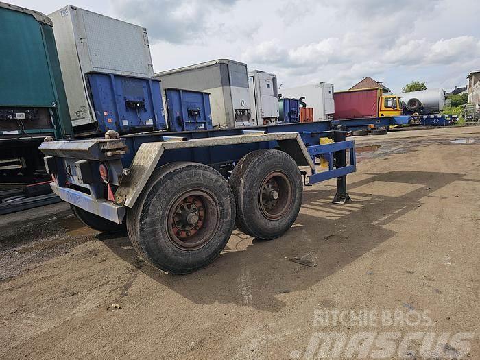 Krone 2 axle | 20 ft container chassis | steel suspensio Semi-trailer med containerramme
