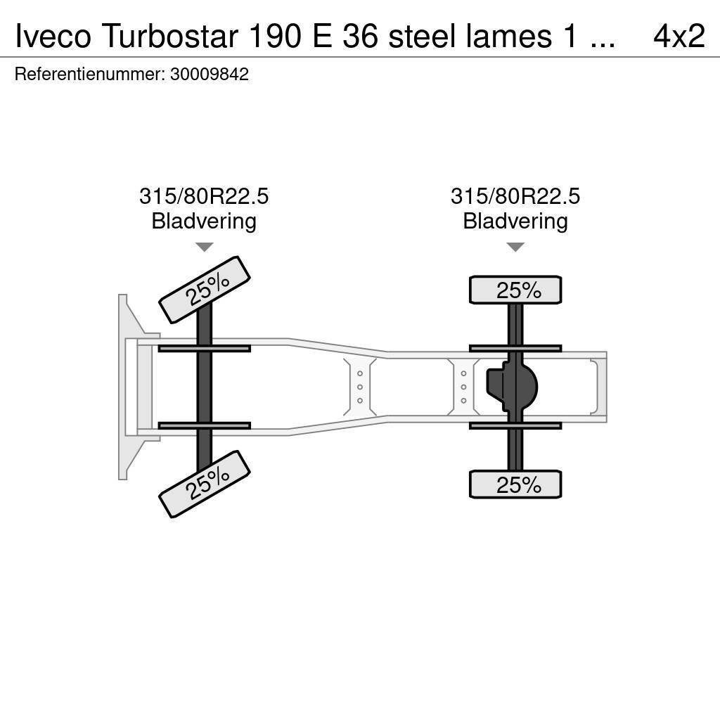 Iveco Turbostar 190 E 36 steel lames 1 hand Trækkere