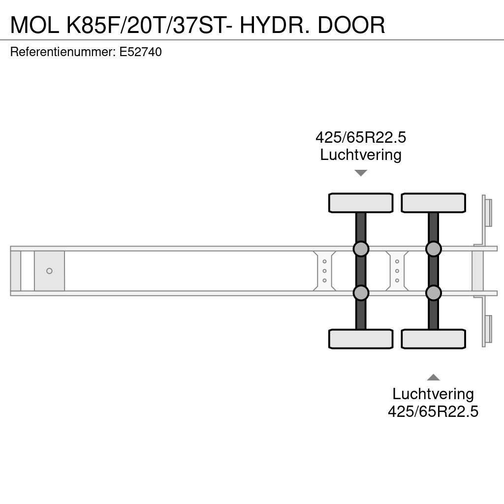 MOL K85F/20T/37ST- HYDR. DOOR Semi-trailer med tip