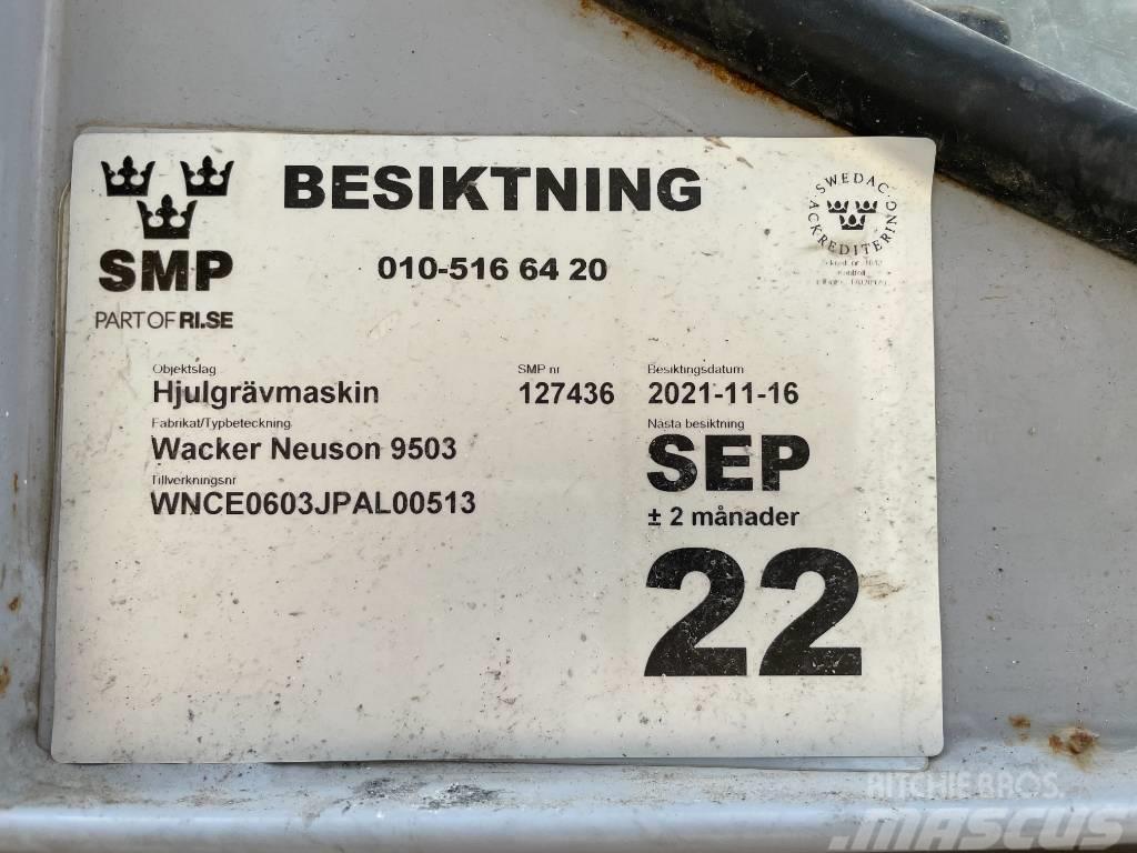 Wacker Neuson 9503-2 / Göteborg/ sänkt pris Gravemaskiner på hjul