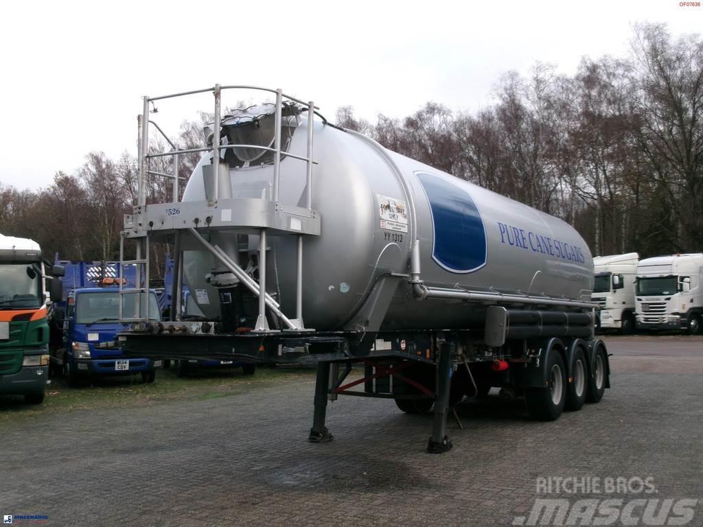 Feldbinder Powder tank alu 38 m3 (tipping) Semi-trailer med tip