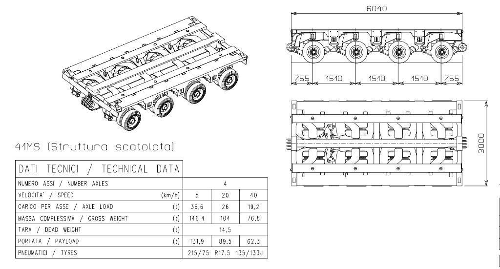 Cometto 1MS Semi-trailer blokvogn
