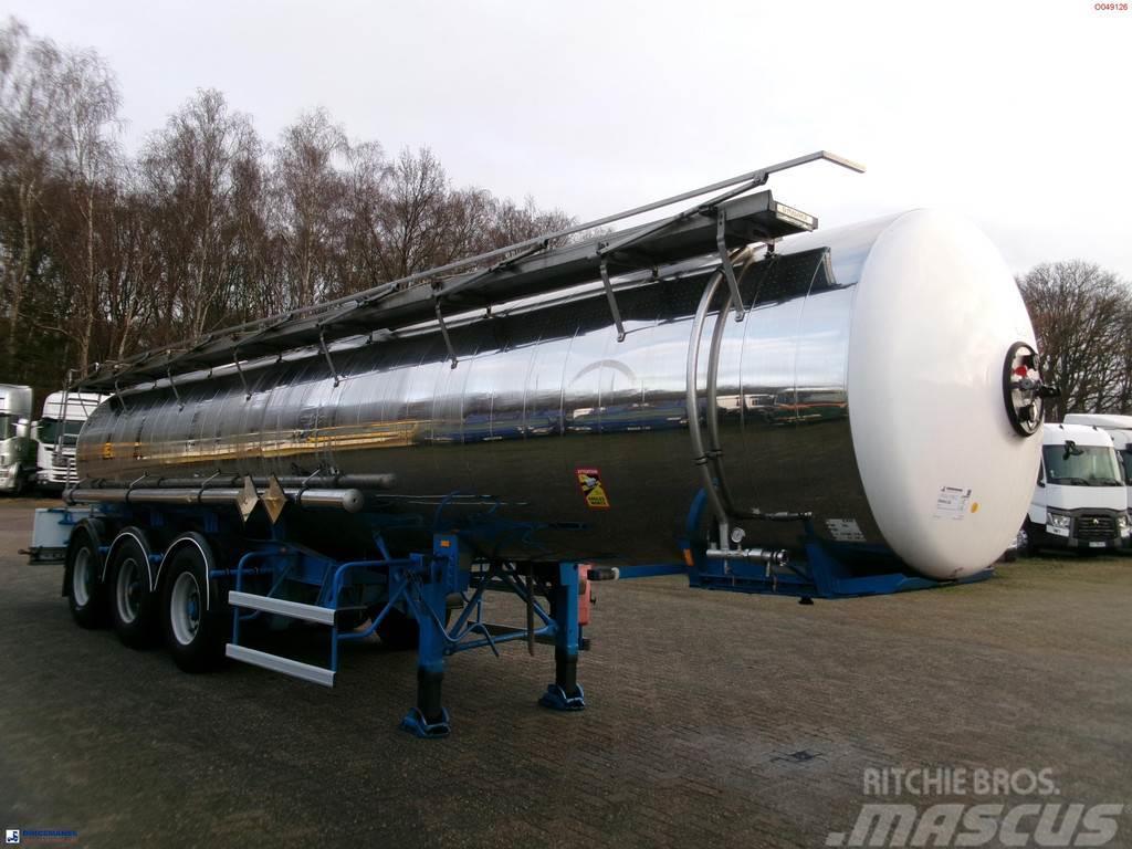 Magyar Chemical ACID tank inox L10BN 20.5 m3 / 1 comp Semi-trailer med Tank