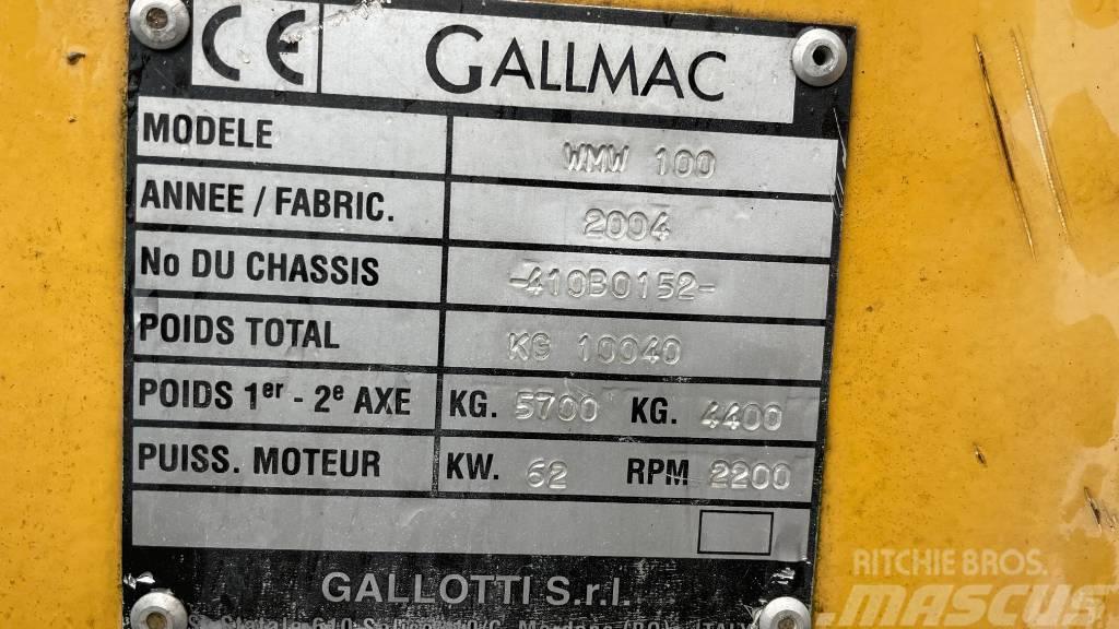 Gallmac WMW 100 Gravemaskiner på hjul