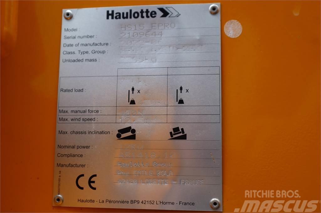 Haulotte HS15EPRO Valid Inspection, *Guarantee! Full Electr Saxlifte