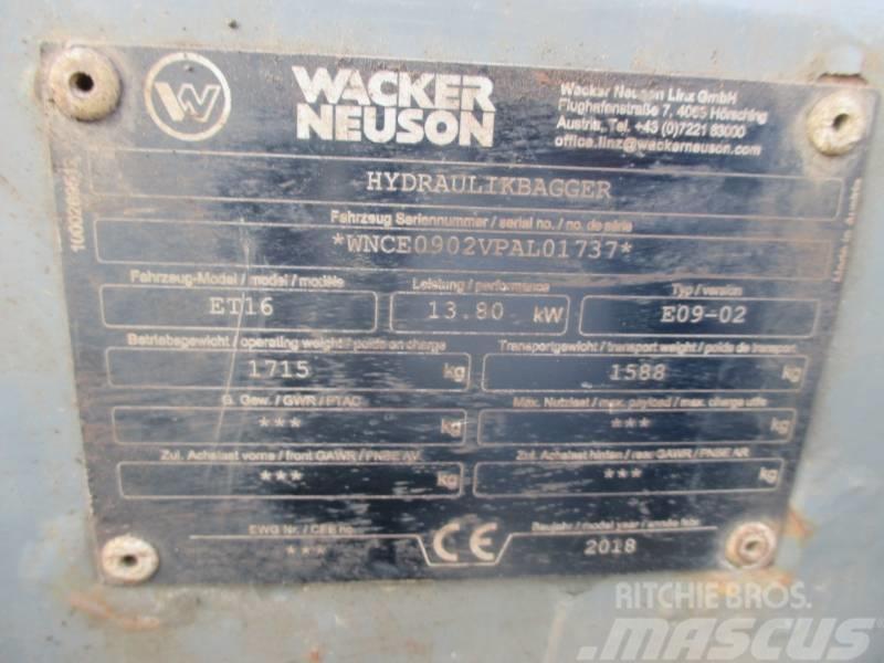 Wacker Neuson ET16 Minigravemaskiner