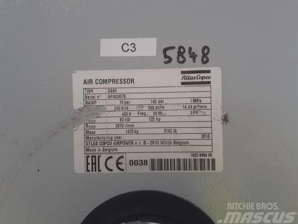 Atlas Copco Compresseur à vis (GA90) Luft booster
