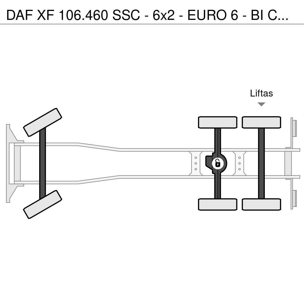 DAF XF 106.460 SSC - 6x2 - EURO 6 - BI COOL- VERY GOOD Lastbil med lad/Flatbed