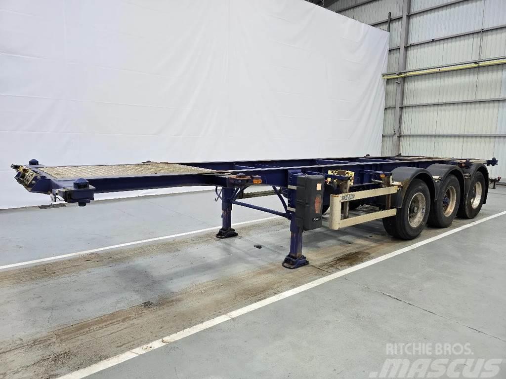 LAG O-3-39 LT / 20, 30ft Semi-trailer med containerramme