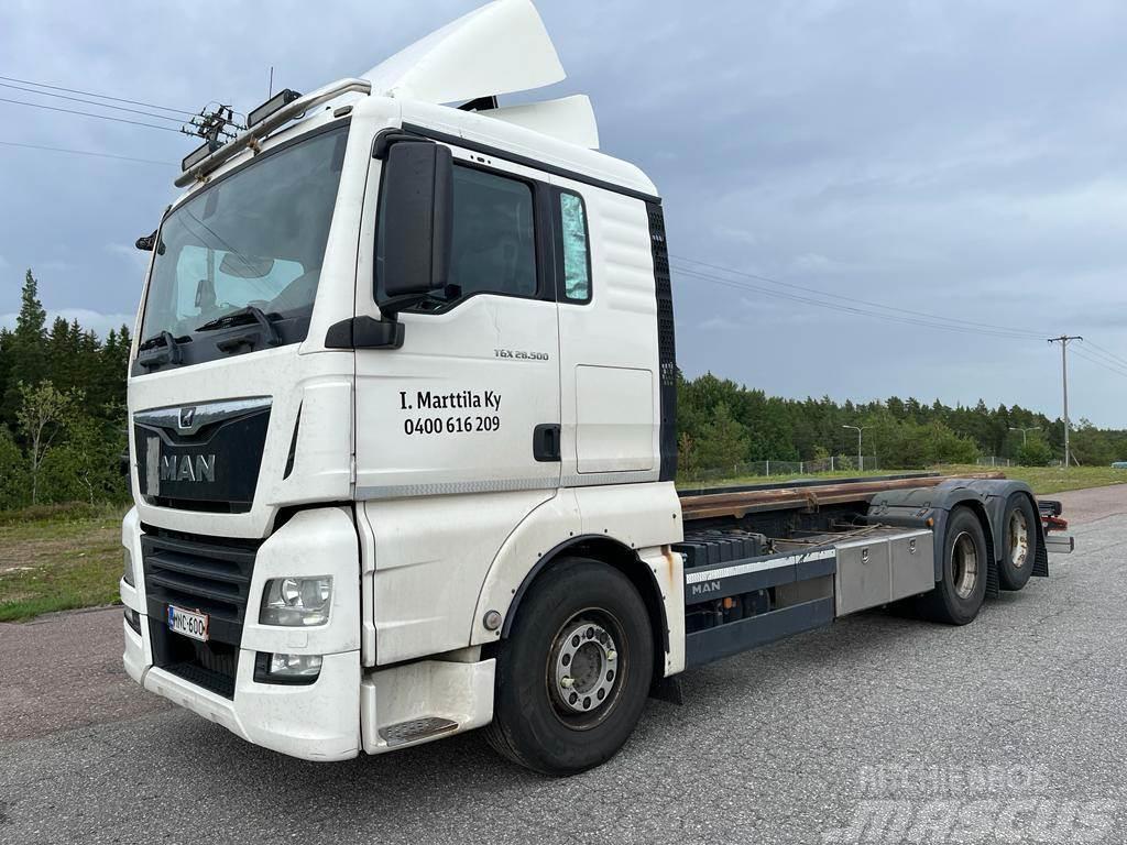 MAN TGX 28.500 6x2 vm. 2017 Lastbiler med containerramme / veksellad