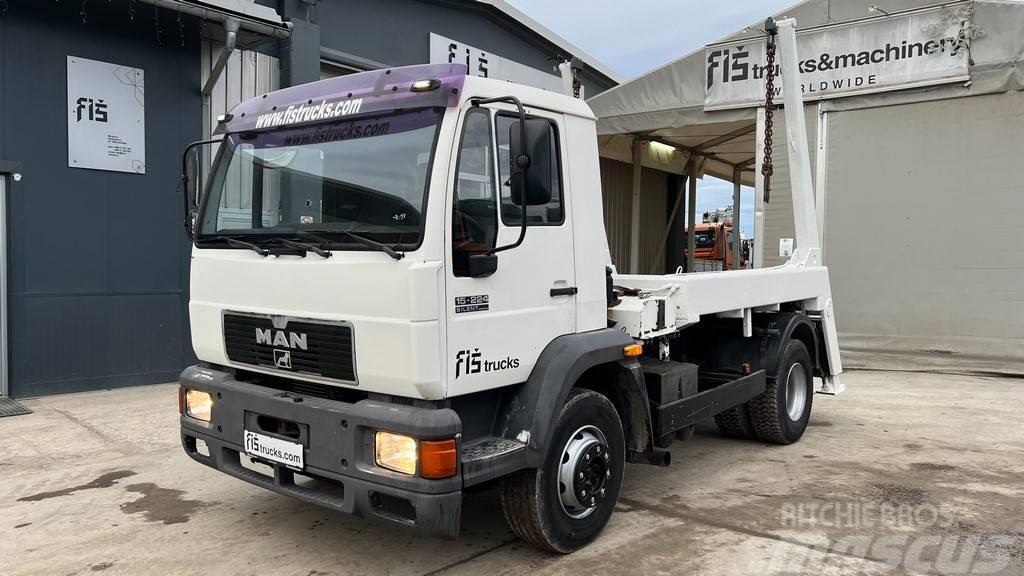 MAN 15.224 LC 4X2 Absetz tipper Lastbiler med containerramme / veksellad