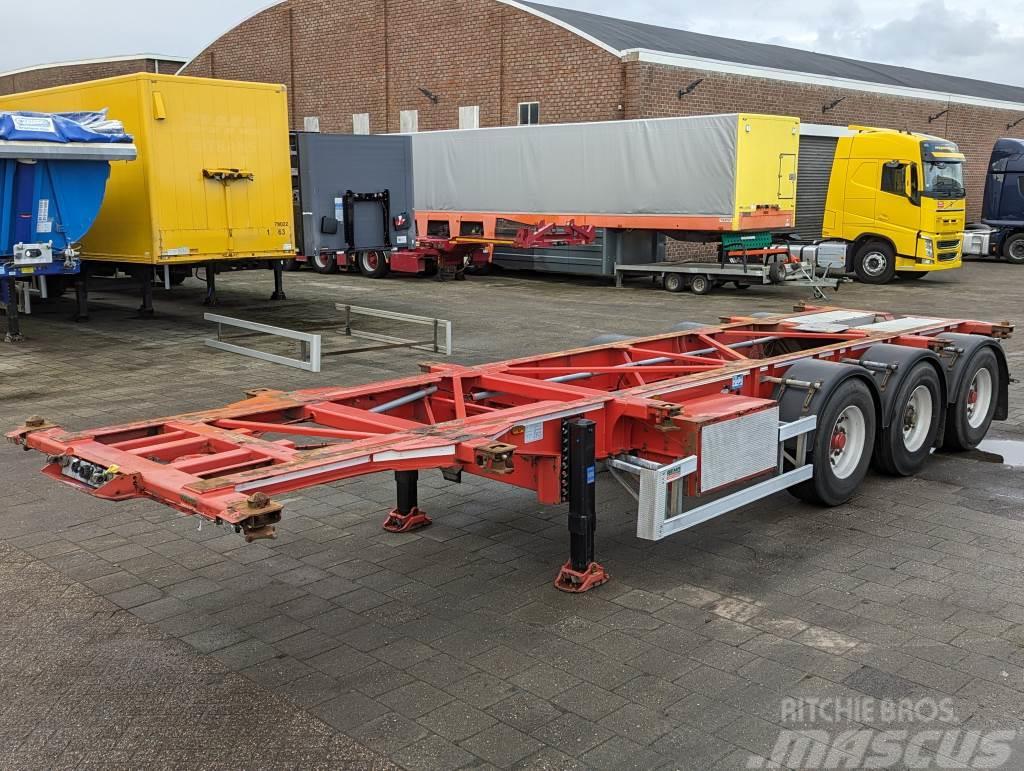  TURBO'S HOET SC33AA 3-Assen BPW - Lift Axle - Disc Semi-trailer med containerramme
