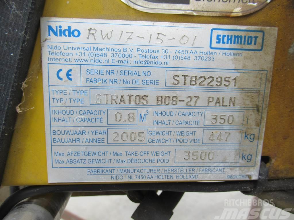 Nido - Schmidt STRATOS B08-27 PALN 0,8m3 + 350 L Zoutst Sand- og saltspredere