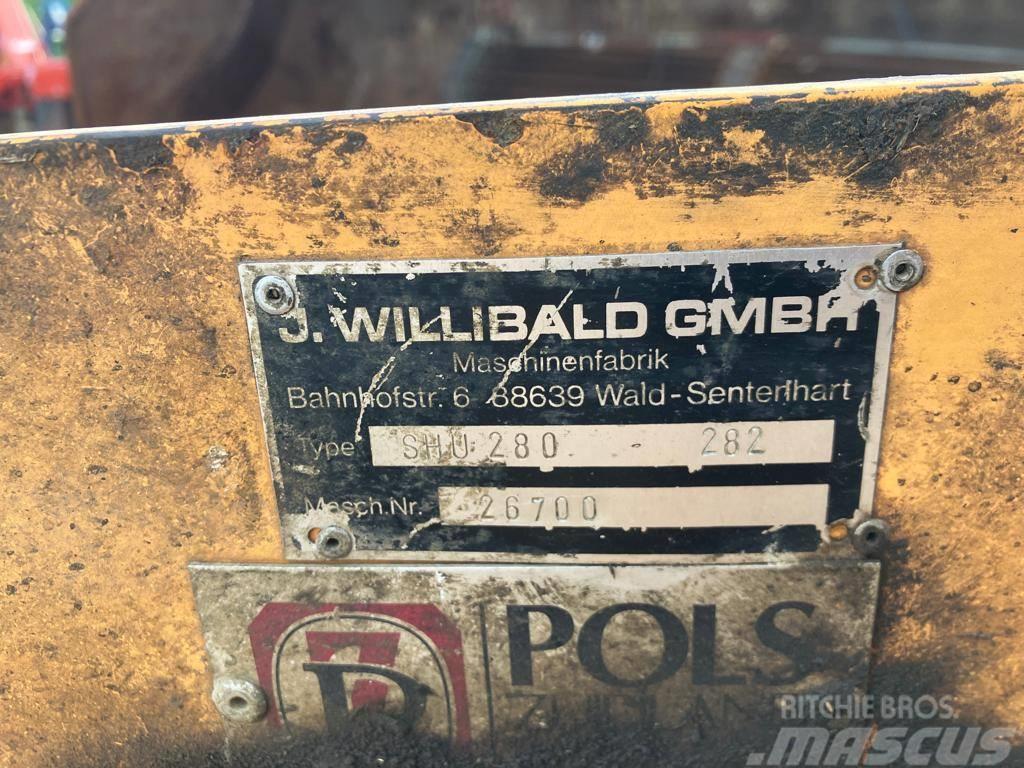 Willibald SHU 280 - 282 Monterede og efterspændte slåmaskiner
