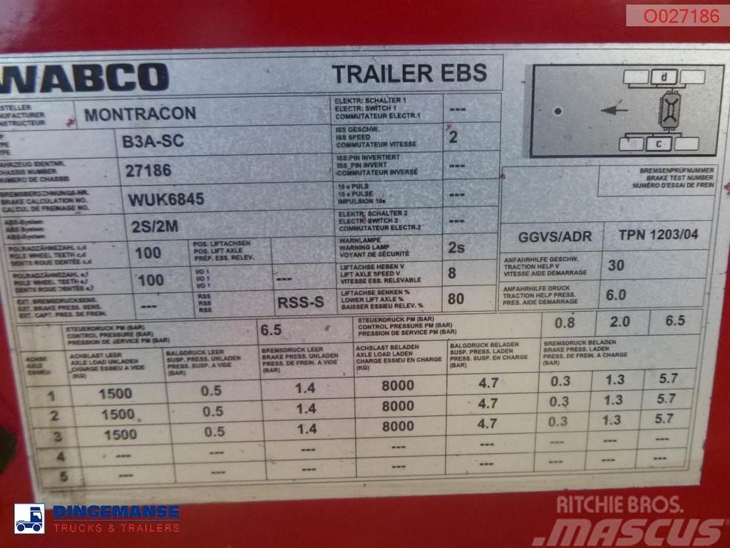 Montracon Tipper trailer alu 53.6 m3 + tarpaulin Semi-trailer med tip