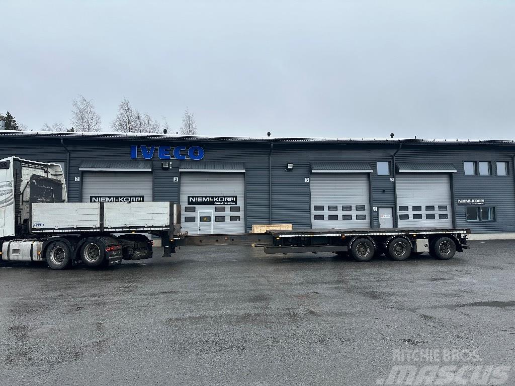 NTM APP-3, 3,3m jatko Semi-trailer med lad/flatbed