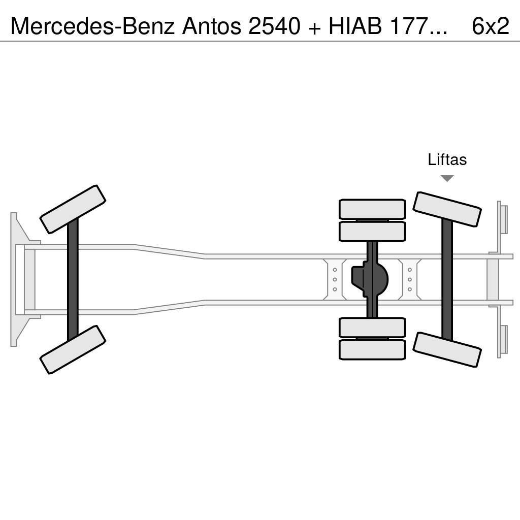 Mercedes-Benz Antos 2540 + HIAB 177K Pro/Hipro Kraner til alt terræn