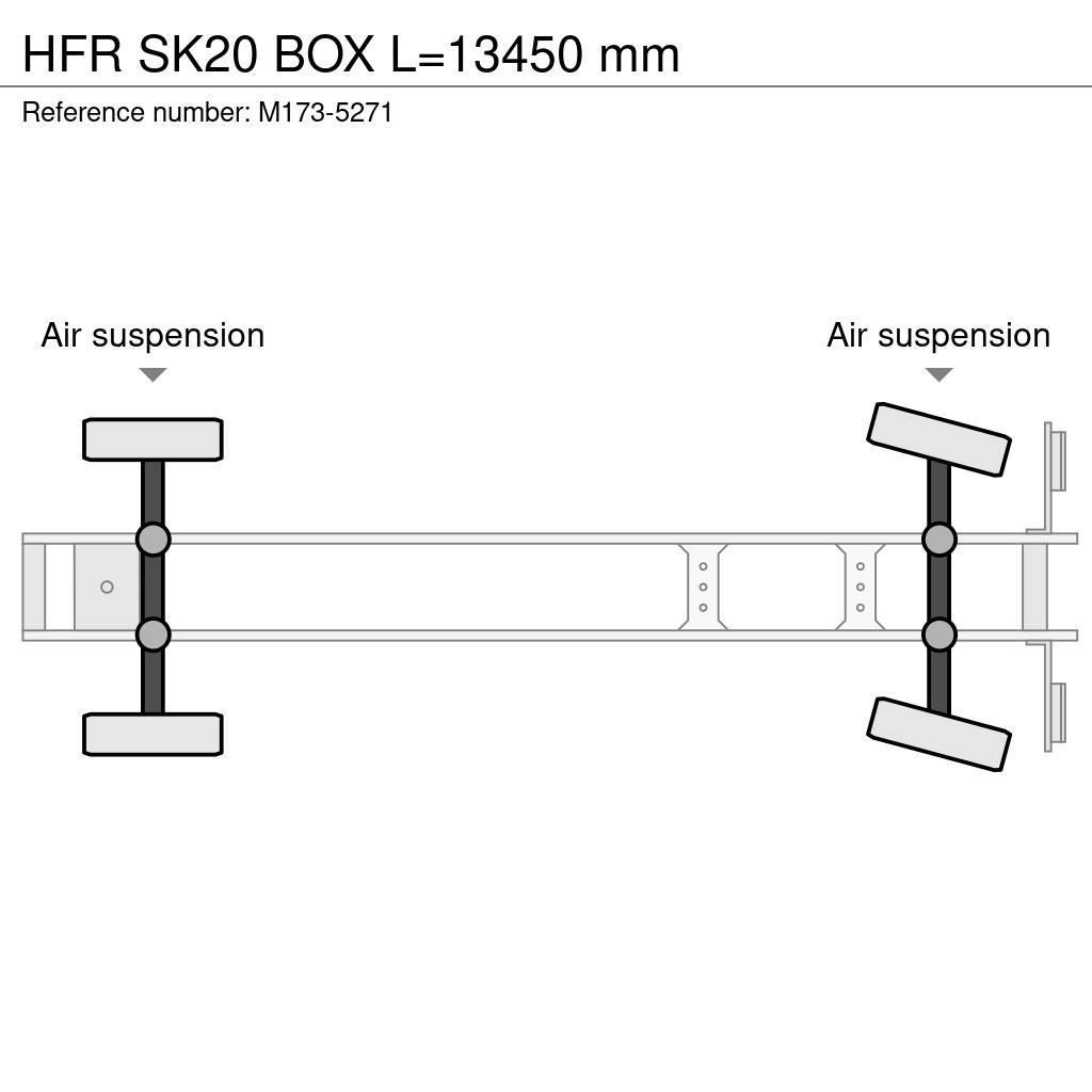 HFR SK20 BOX L=13450 mm Semi-trailer med fast kasse