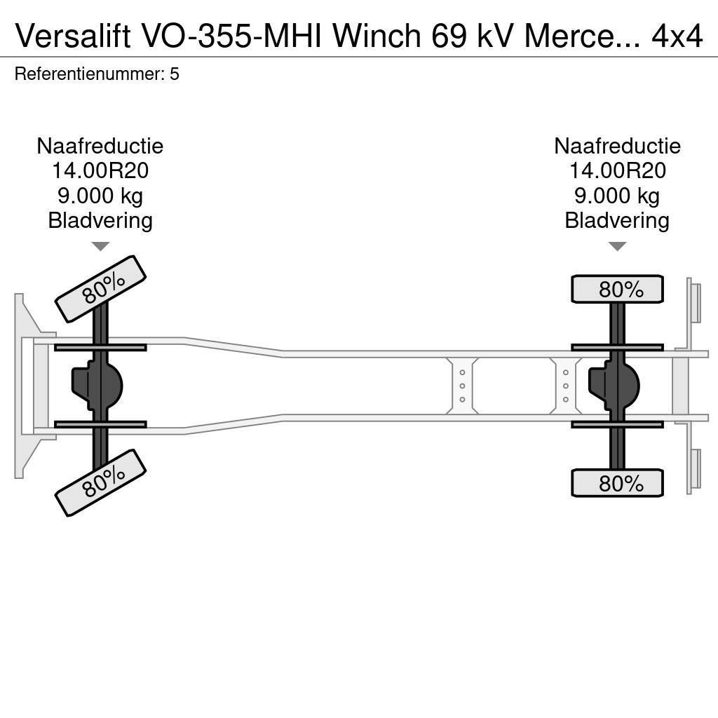 VERSALIFT VO-355-MHI Winch 69 kV Mercedes Benz Axor 1824 4x4 Lastbilmonterede lifte