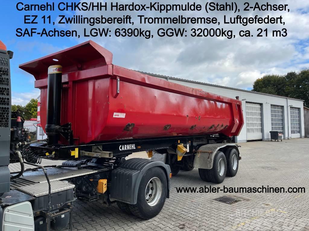 Carnehl CHKS /HH Stahlmulde Hardox Semi-trailer med tip