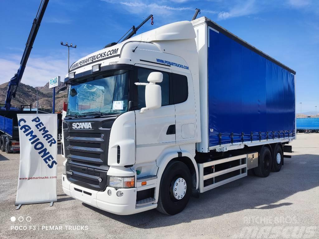 Scania R 500 6X2 TAUTLINER CAJA INTERCAMBIABLE Lastbiler med containerramme / veksellad