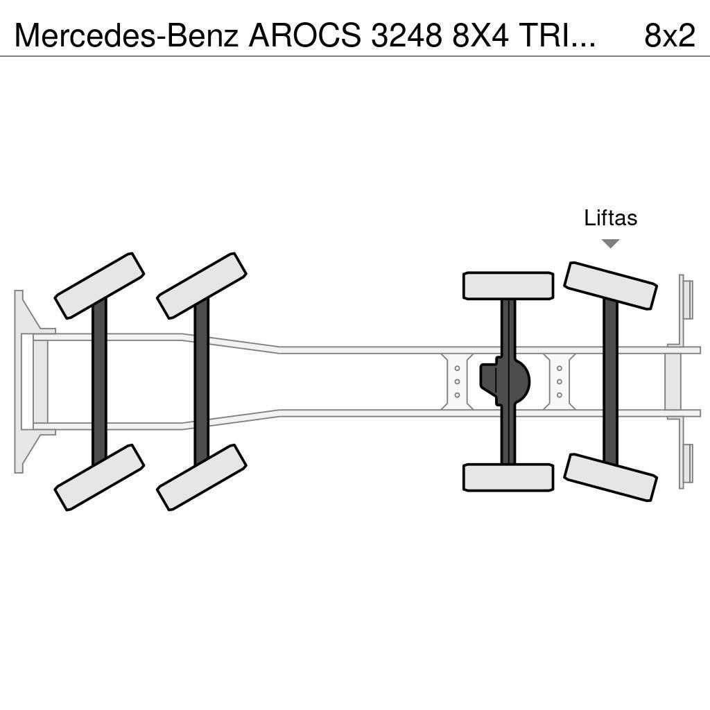 Mercedes-Benz AROCS 3248 8X4 TRIDEM HAAKSYSTEEM + FASSI F365RA K Kroghejs