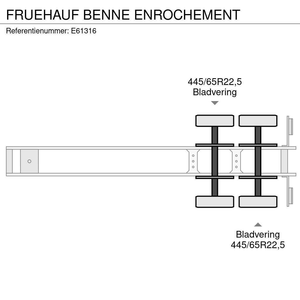 Fruehauf BENNE ENROCHEMENT Semi-trailer med tip