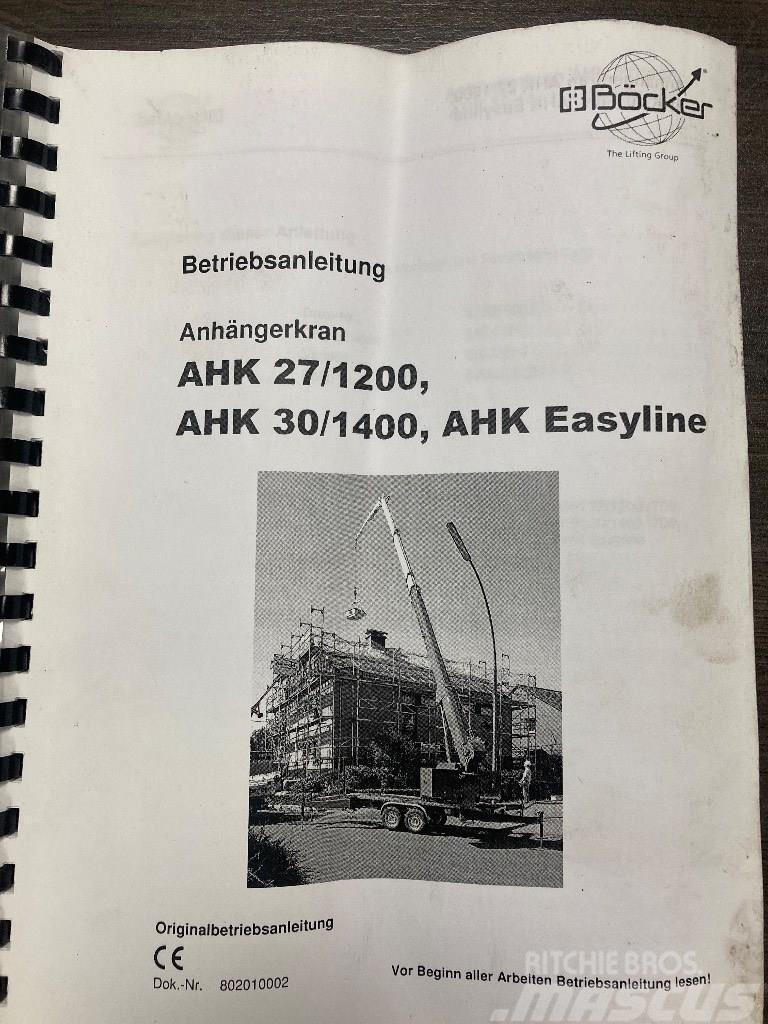 Bocker AHK 27/1200 Easyline Kraner til alt terræn