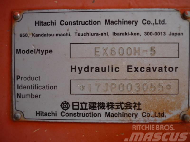 Hitachi EX 600 H-5 Gravemaskiner på larvebånd
