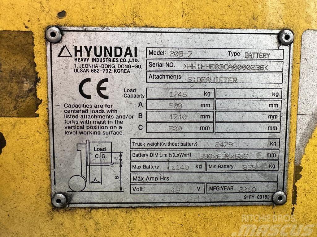 Hyundai 20 B 7 El gaffeltrucks