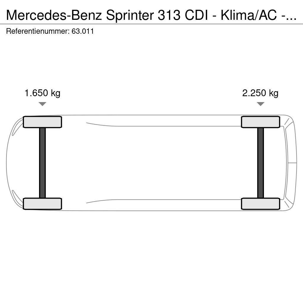 Mercedes-Benz Sprinter 313 CDI - Klima/AC - Joly B9 crane - 5 se Pickup/Sideaflæsning