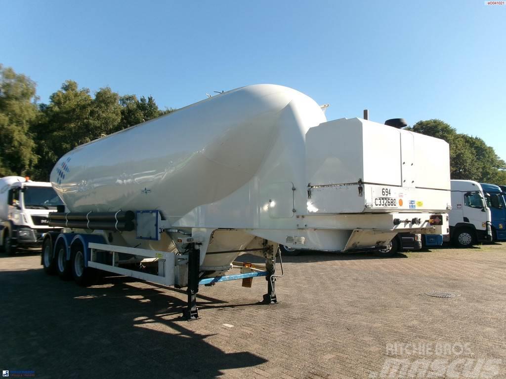 Spitzer Powder tank alu 43 m3 / 1 comp + compressor Semi-trailer med Tank