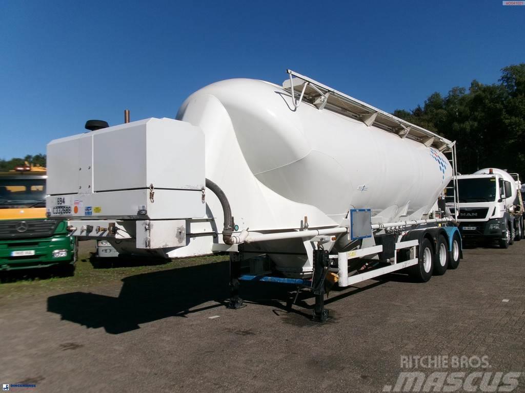 Spitzer Powder tank alu 43 m3 / 1 comp + compressor Semi-trailer med Tank