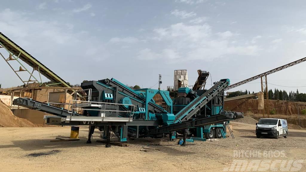Constmach 150TPH Mobile Vertical Shaft Impact Crushing Plant Mobile knusere