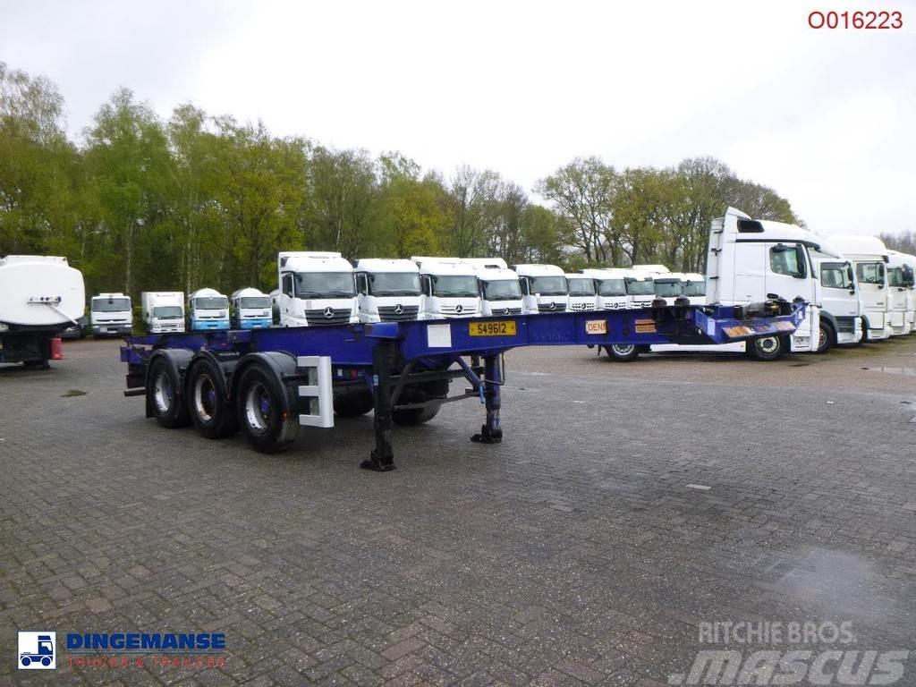 Dennison 3-axle container trailer 20-30-40-45 ft Semi-trailer med containerramme