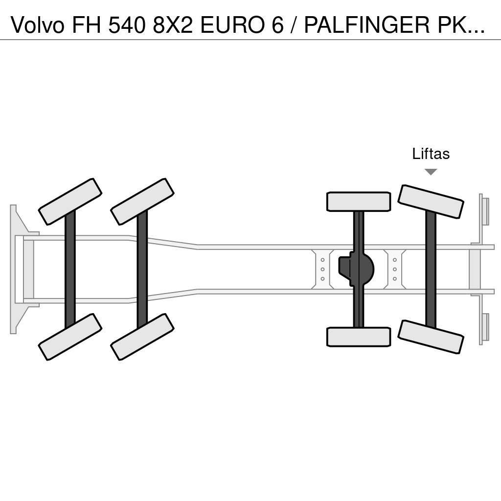 Volvo FH 540 8X2 EURO 6 / PALFINGER PK 92002 KRAAN + FLY Kraner til alt terræn