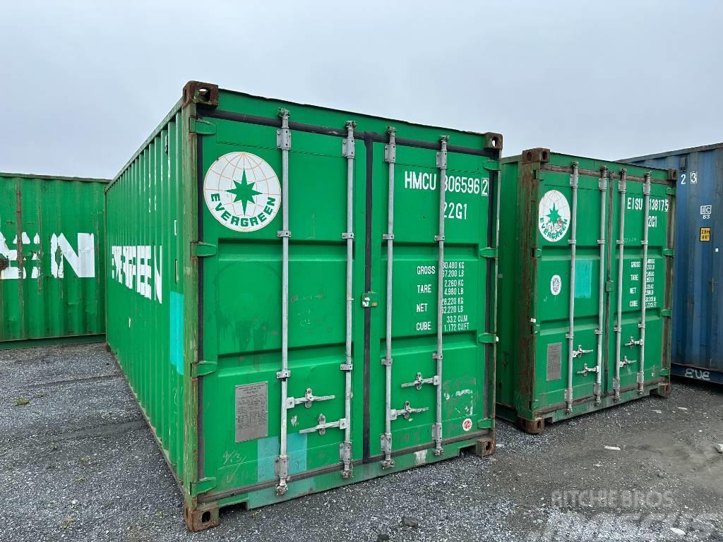  Sjöfartscontainer Container 20fot 20fots nya blå m Shipping-containere