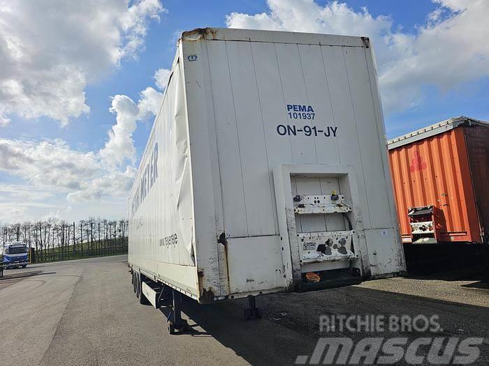 Krone sd | 3 axle mega closed box trailer| damage in fro Andre Semi-trailere