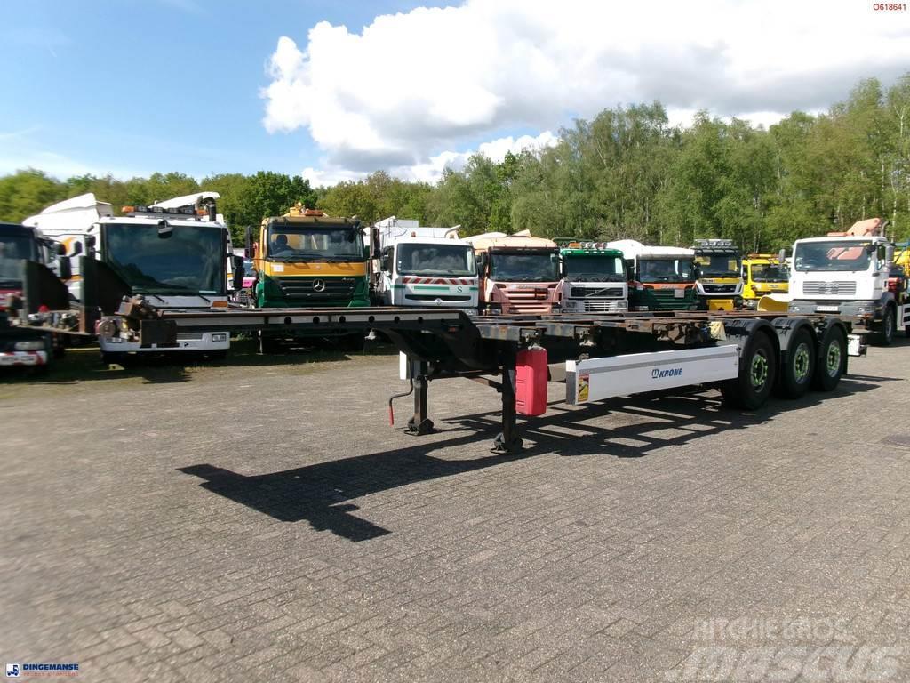 Krone 3-axle container trailer 20-30-40-45 ft DA08LNA Semi-trailer med containerramme