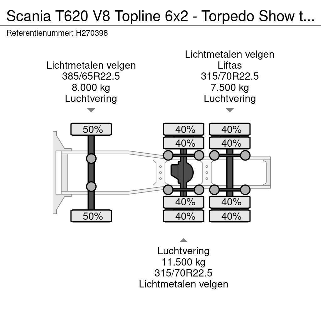 Scania T620 V8 Topline 6x2 - Torpedo Show truck - Custom Trækkere