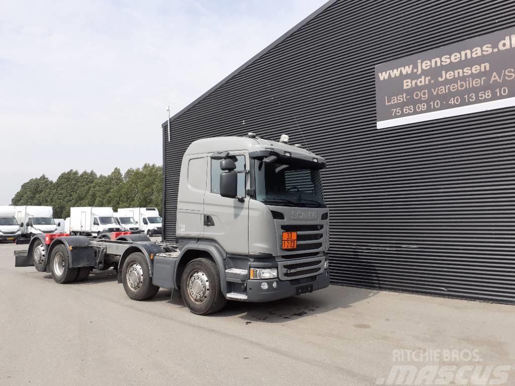 Scania G 450 CHASSIS AUT, 8X2 Chassis