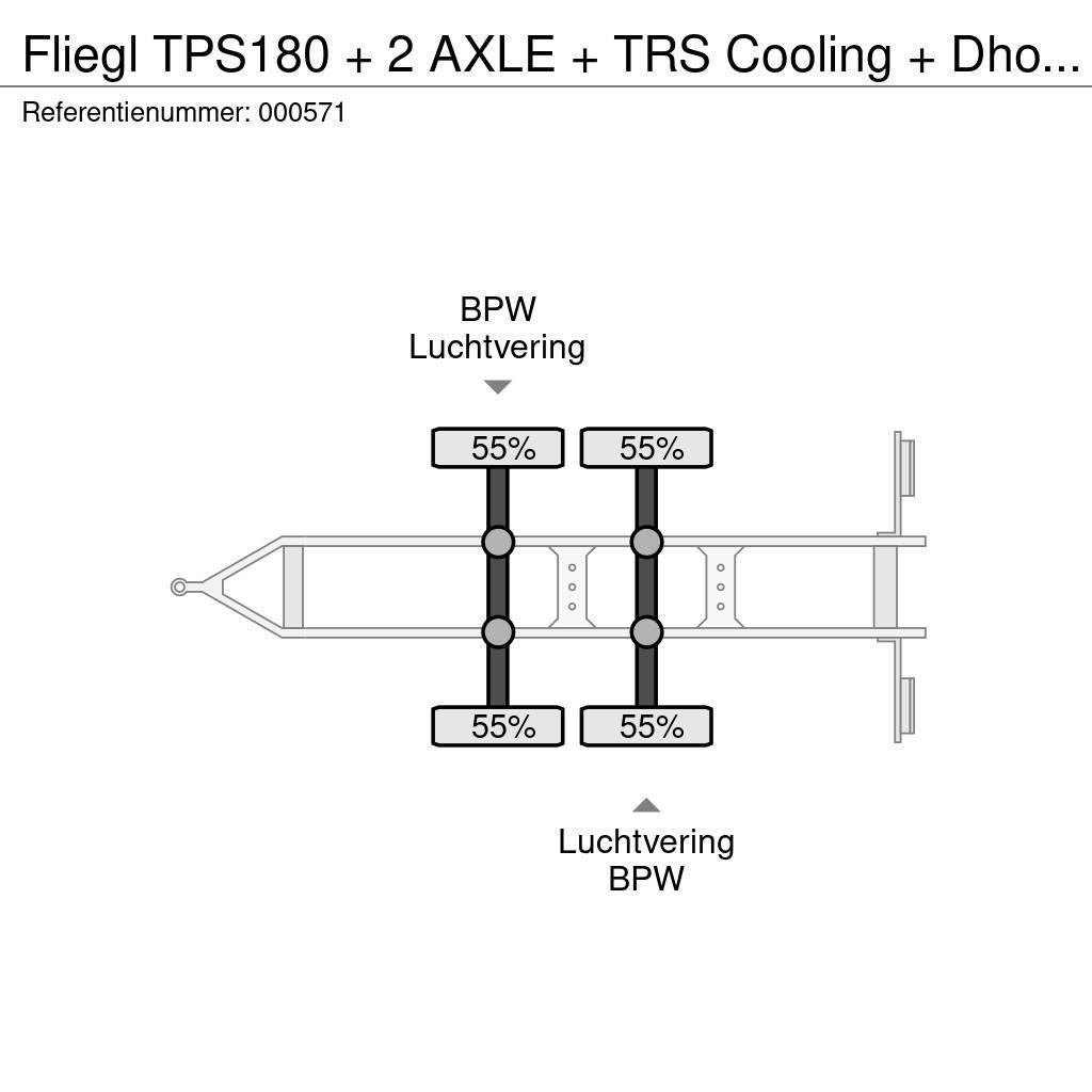 Fliegl TPS180 + 2 AXLE + TRS Cooling + Dhollandia Lift Køleanhænger