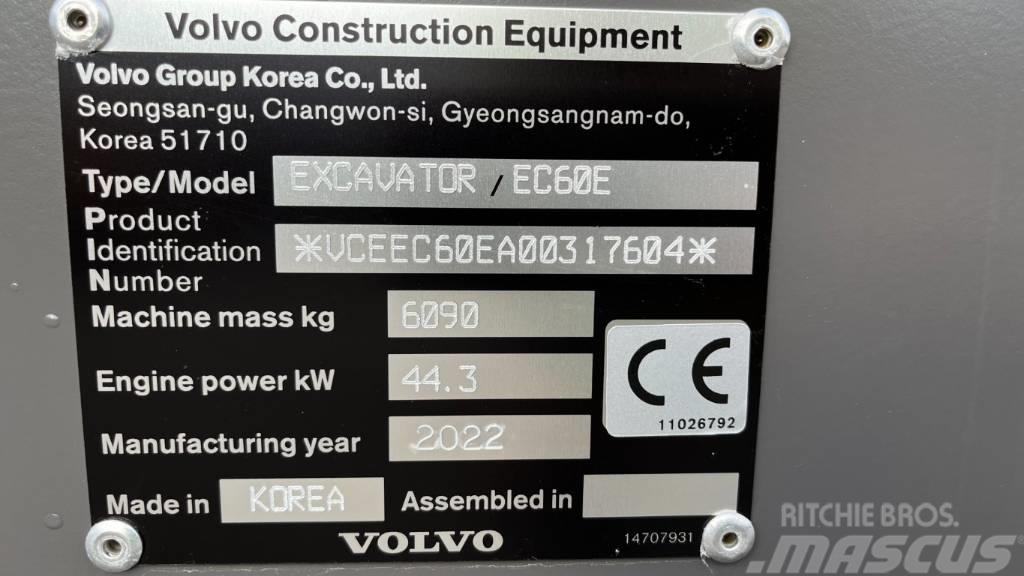 Volvo EC60E Minigravemaskiner