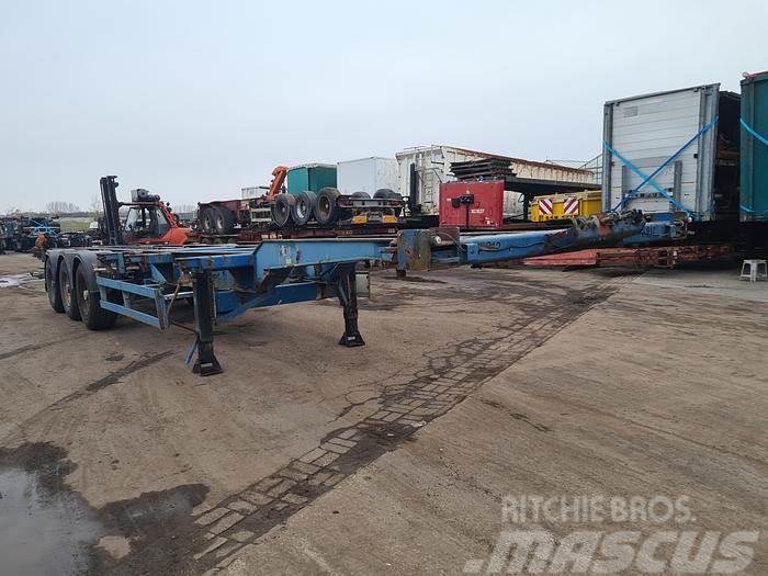 Fliegl 3 AXLE CONTAINER CHASSIS 40 2X20 20 MIDDLE SAF DRU Semi-trailer med containerramme