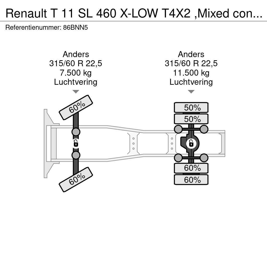 Renault T 11 SL 460 X-LOW T4X2 ,Mixed contrsct 24 mnd onde Trækkere