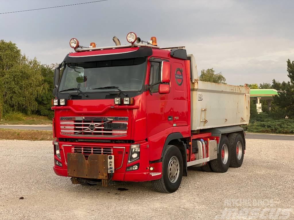 Volvo FH 16 750 6*4 EURO5 399.000km kipper Lastbiler med tip